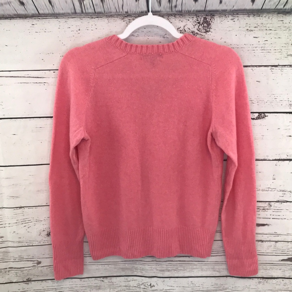 J Crew Cashmere Dream Pink Sweater Small View 5